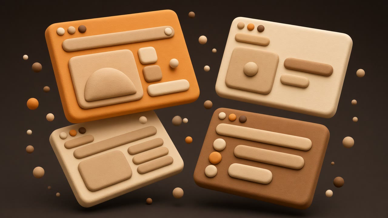 Ilustración de maquetas de páginas web: diseño web profesional